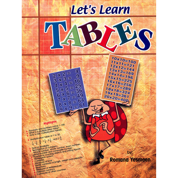 Let(s) Learn Tables – gabaedu
